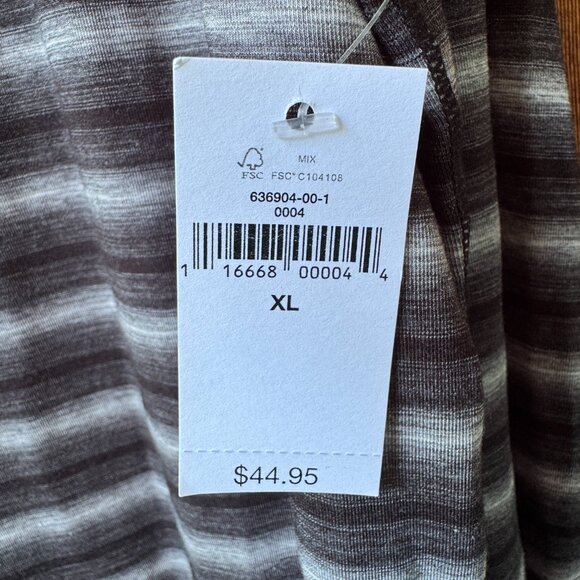 NEW GAP FIT Black/White/Blue Stripe Long Sleeve Stretch Hoodies Women's X-Large - Picture 7 of 16